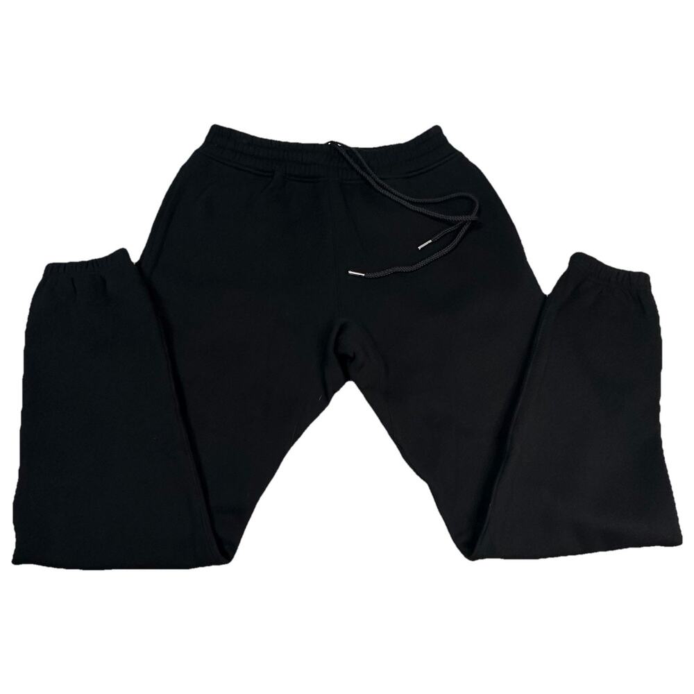 Homme + Femme Men’s Black Sweatpants Pockets Elastic Pull Tie Medium NWT